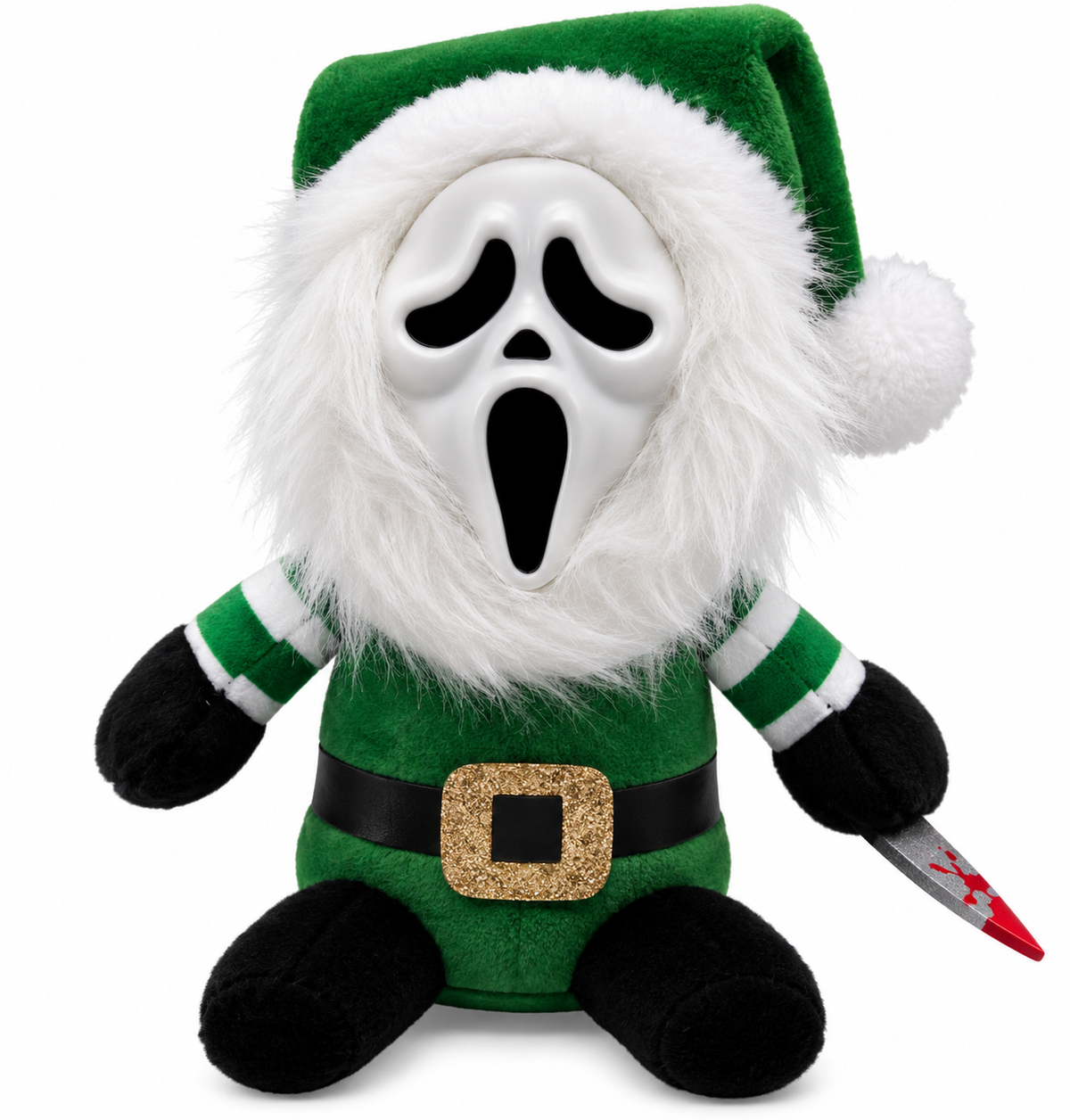 Ghost Face Holiday Plush Gnome (Green)