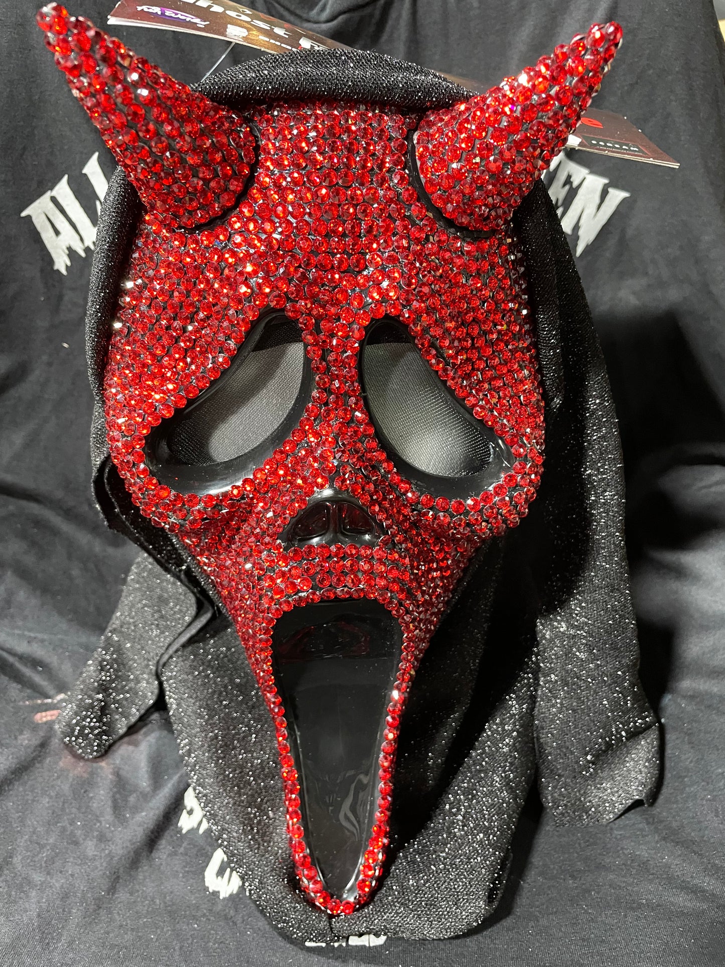 GHOSTFACE DEVIL FACE BLING MASK