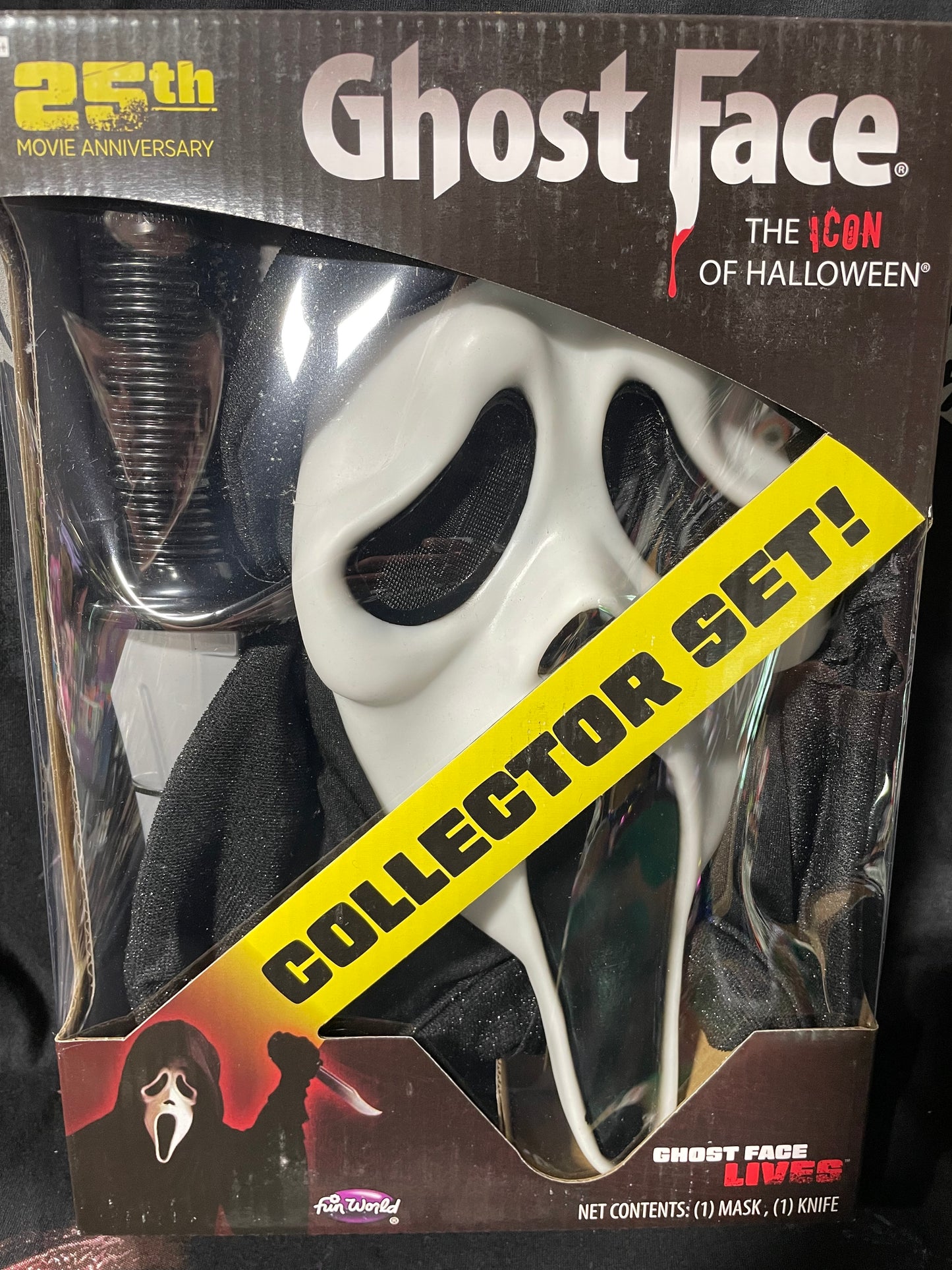 GHOSTFACE 25TH ANNIVERSARY COLLECTOR SET MASK