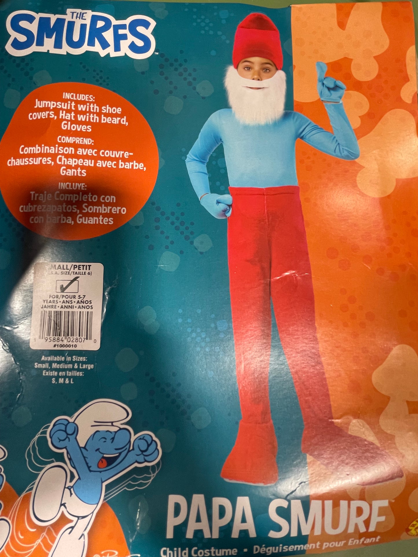 THE SMURFS (PAPA) CHILDREN COSTUME