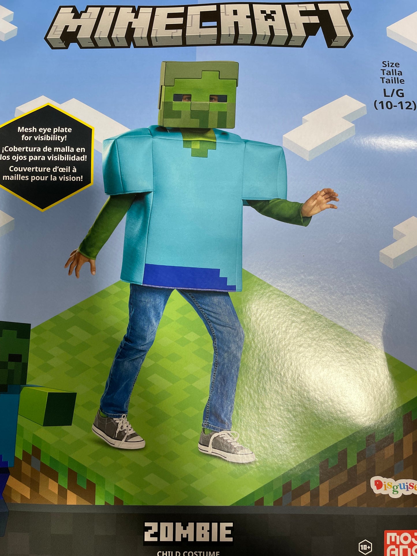 MINECRAFT ZOMBIE CHILDREN COSTUME