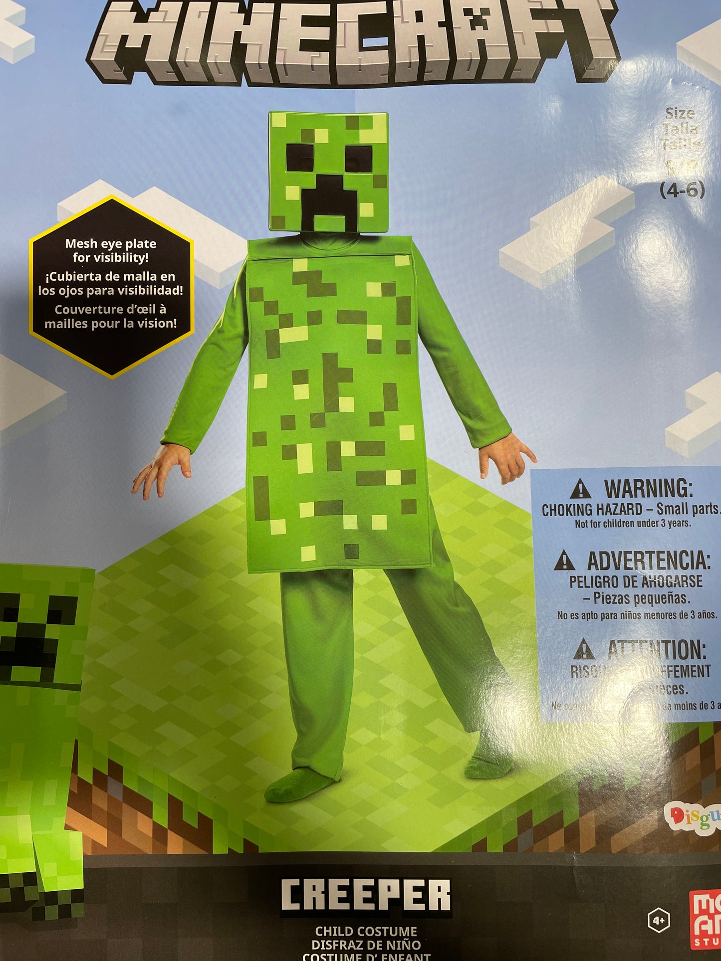 MINECRAFT CREEPER CHILDREN COSTUME