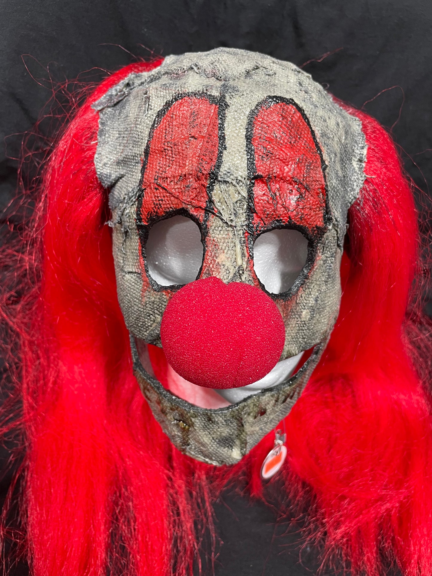 RED HAIR CUSTOM CLOWN MASK