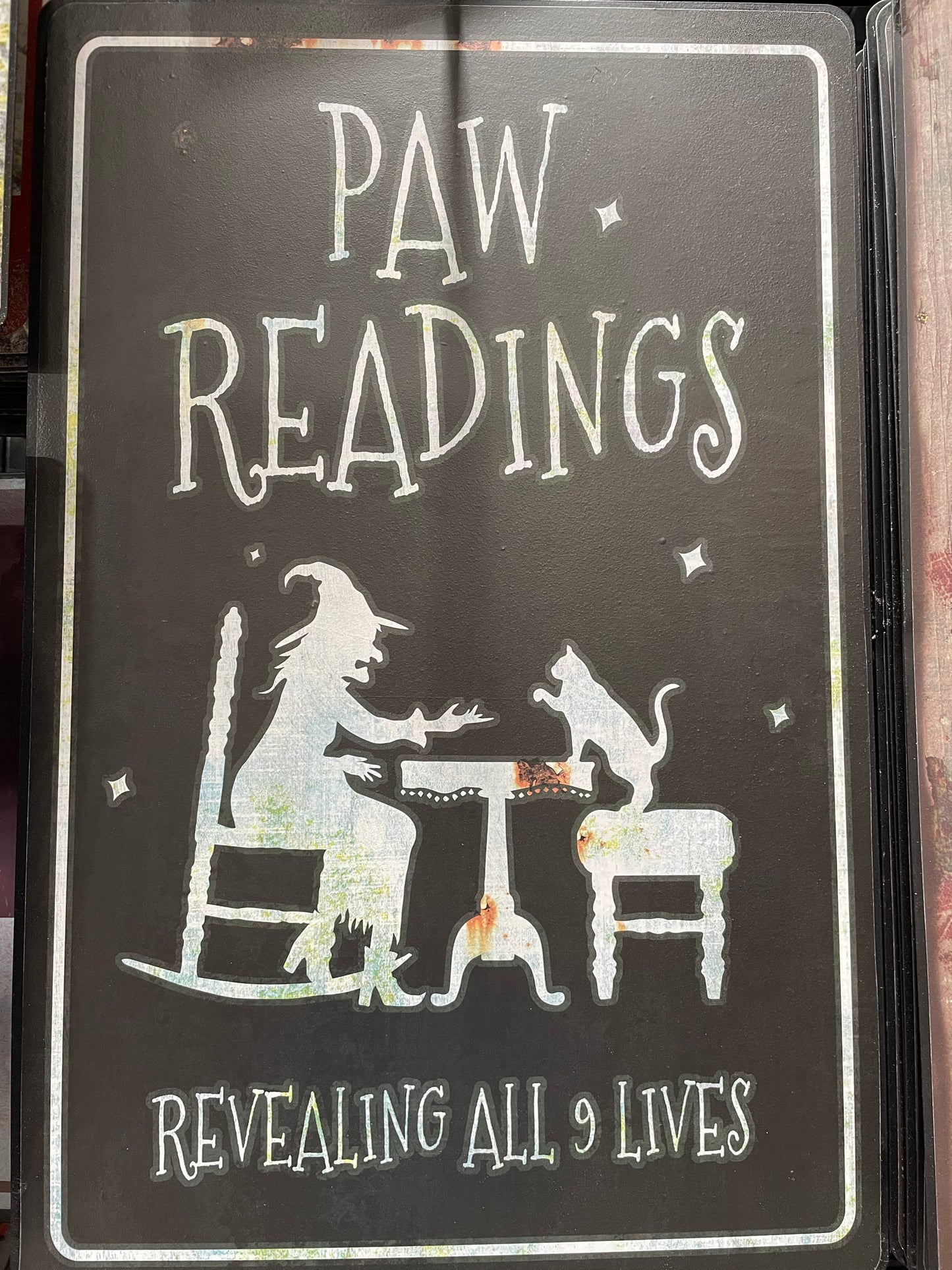 PAW READING SIGN