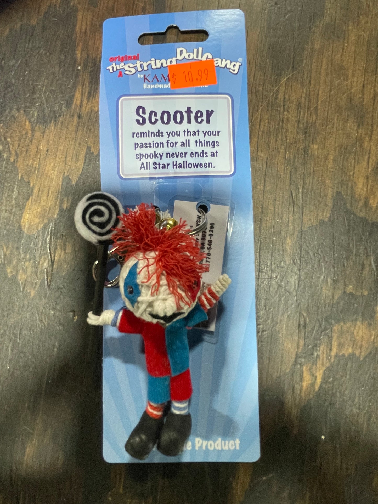 THE STRING DOLL GANG SCOOTER ALL STAR HALLOWEEN SPECIALITY KEYCHAIN