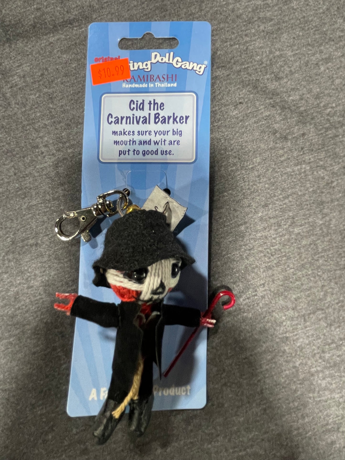 THE STRING DOLL GANG CID THE CARNIVAL BARKER KEYCHAIN