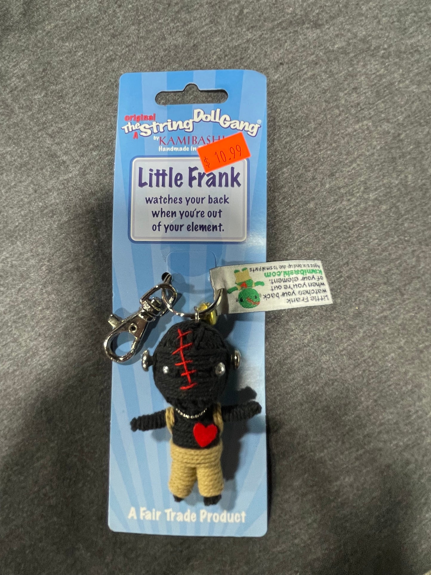 THE STRING DOLL GANG LITTLE FRANK (BLACK) KEYCHAIN