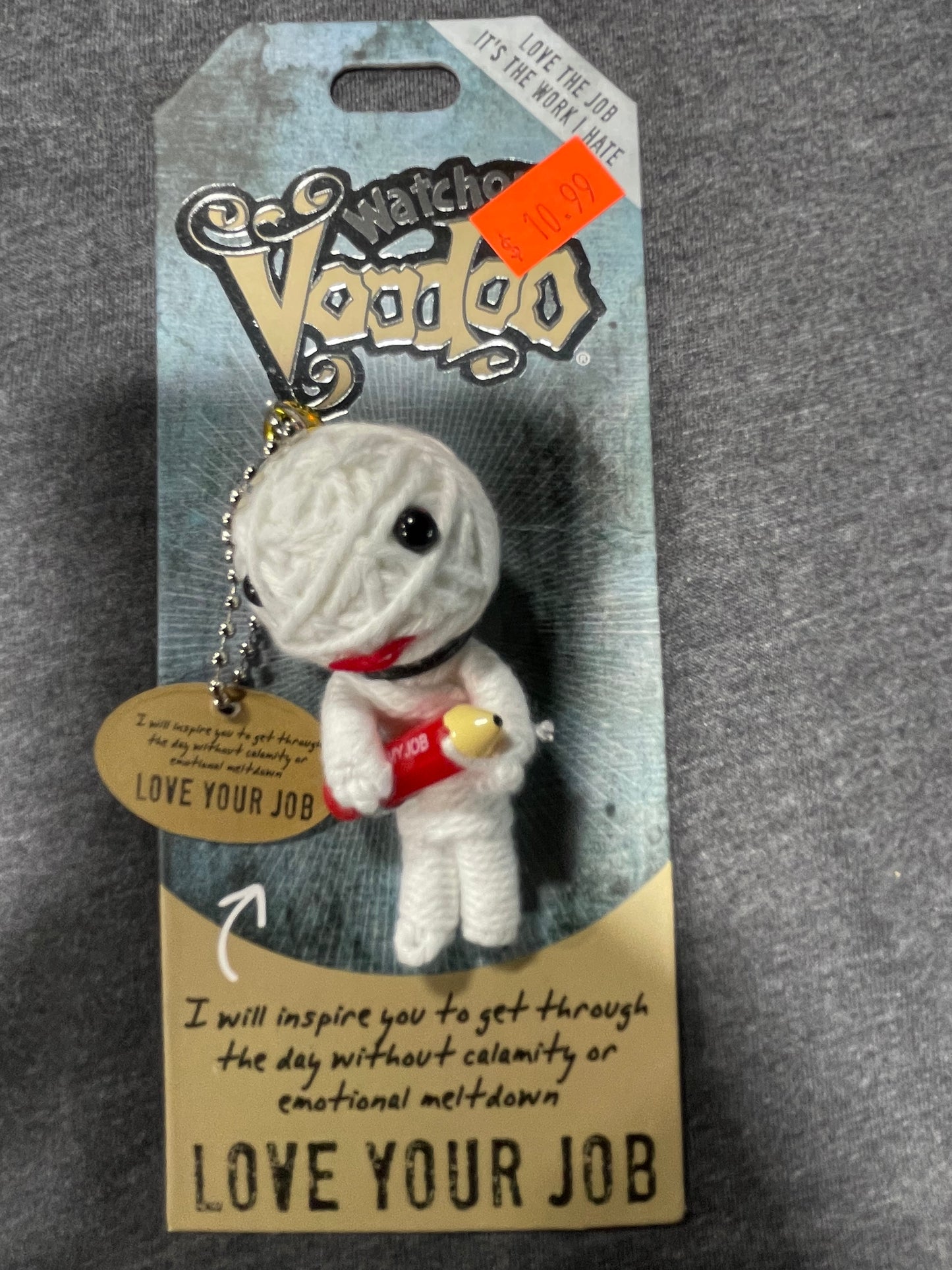 WATCHOVER VOODOO LOVE YOUR JOB KEYCHAIN