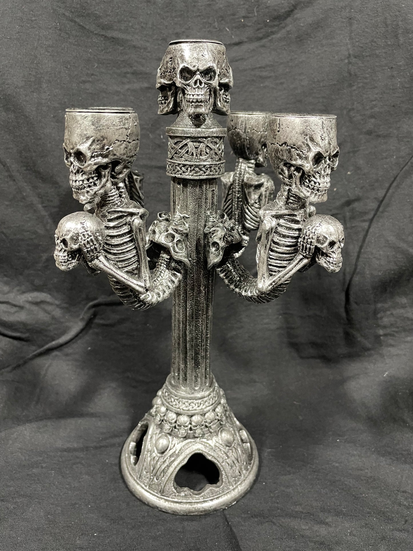 SKELETON SKULL CANDLEABRA