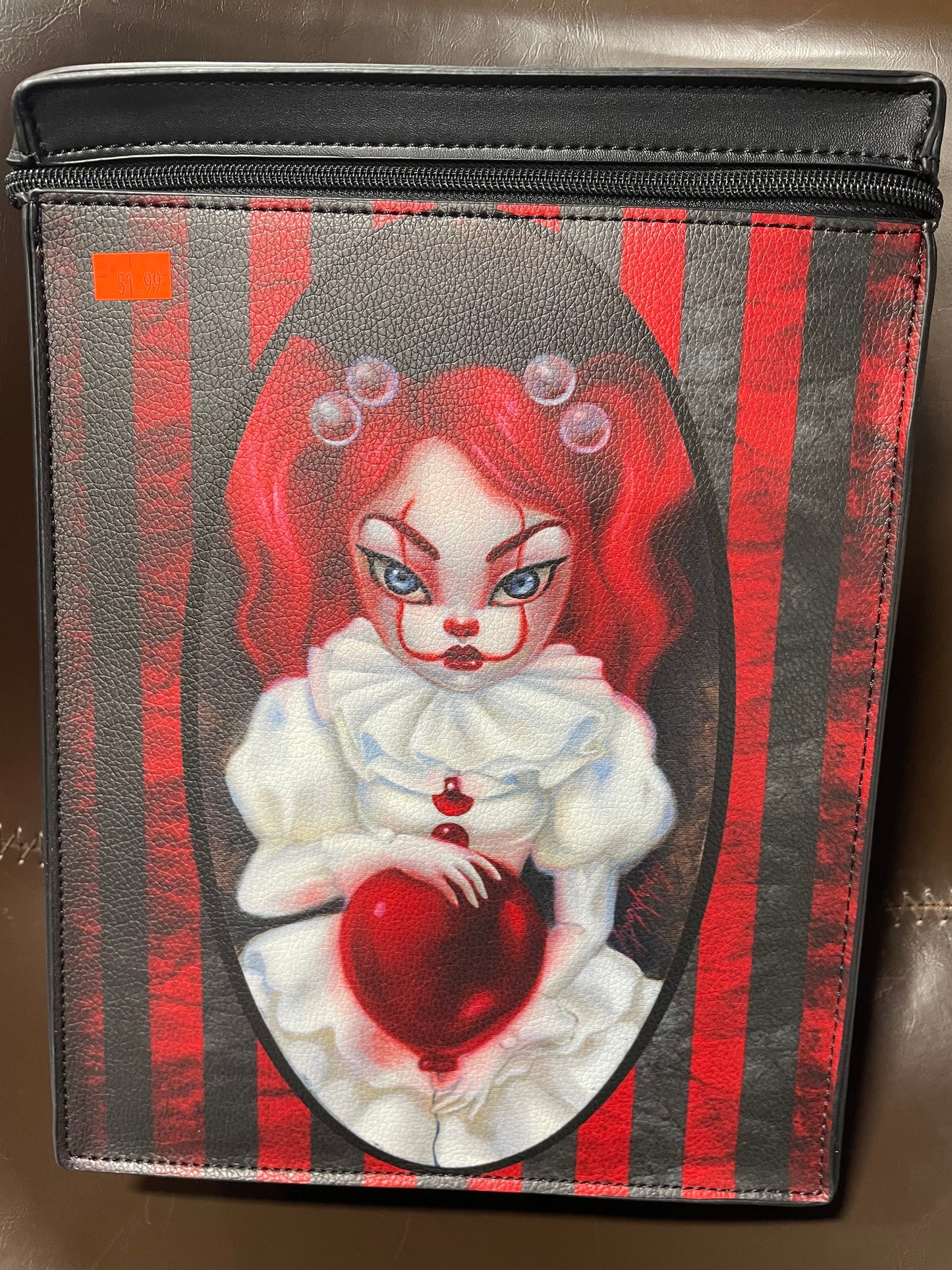 RED/BLACK CLOWN POCKETBOOK