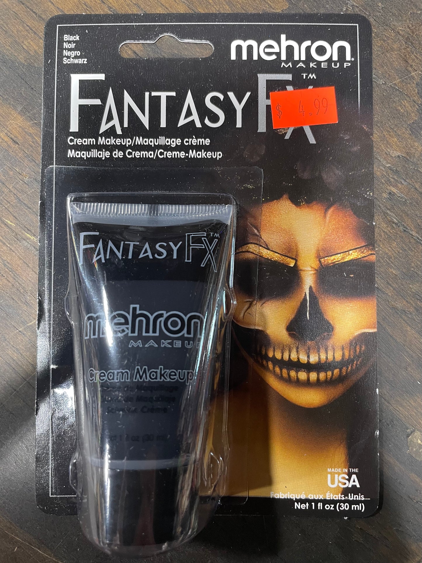 FANTASY FX BLACK CREME MAKEUP (MEHRON)