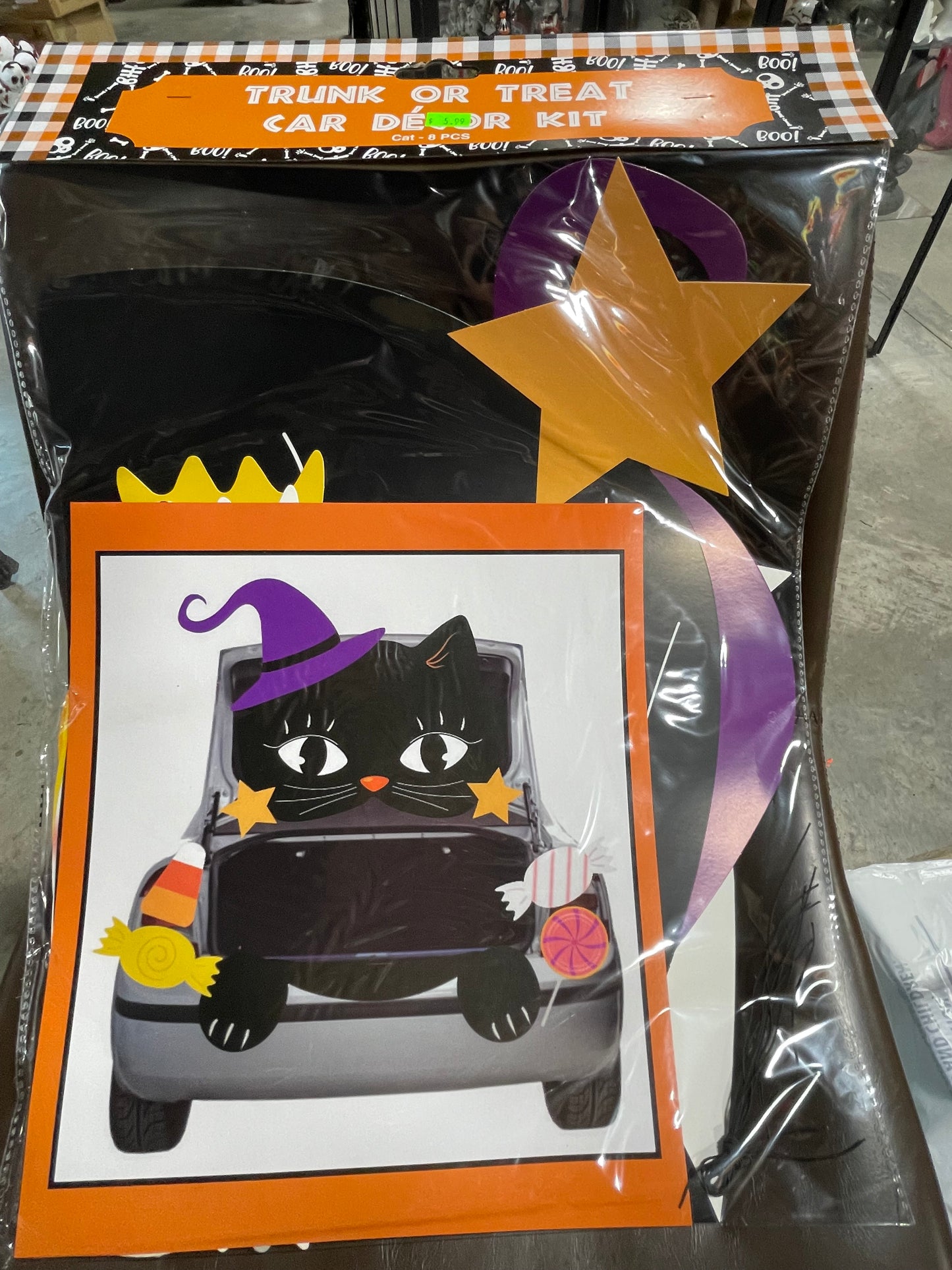 TRUNK OR TREAT CAT CAR DECOR KIT