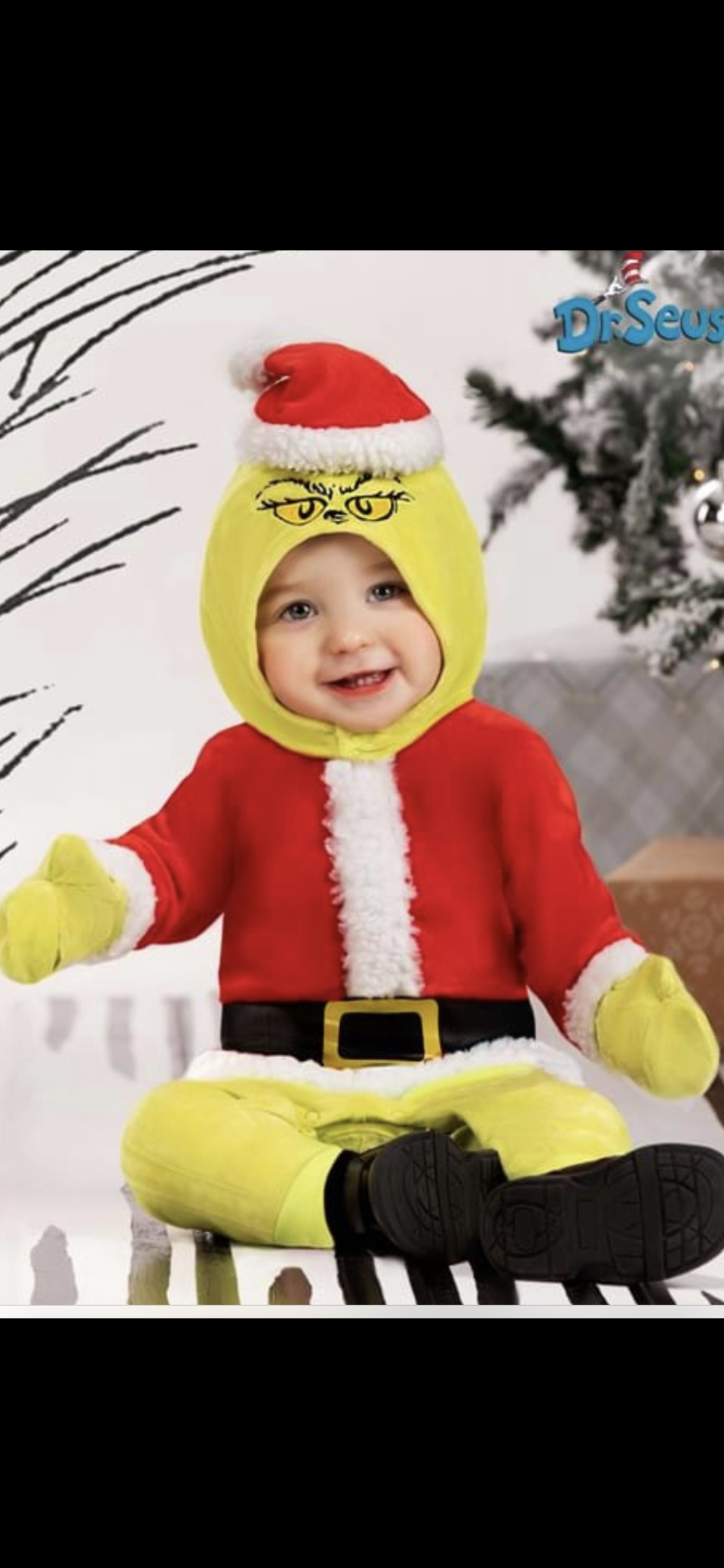 SANTA GRINCH INFANT COSTUME