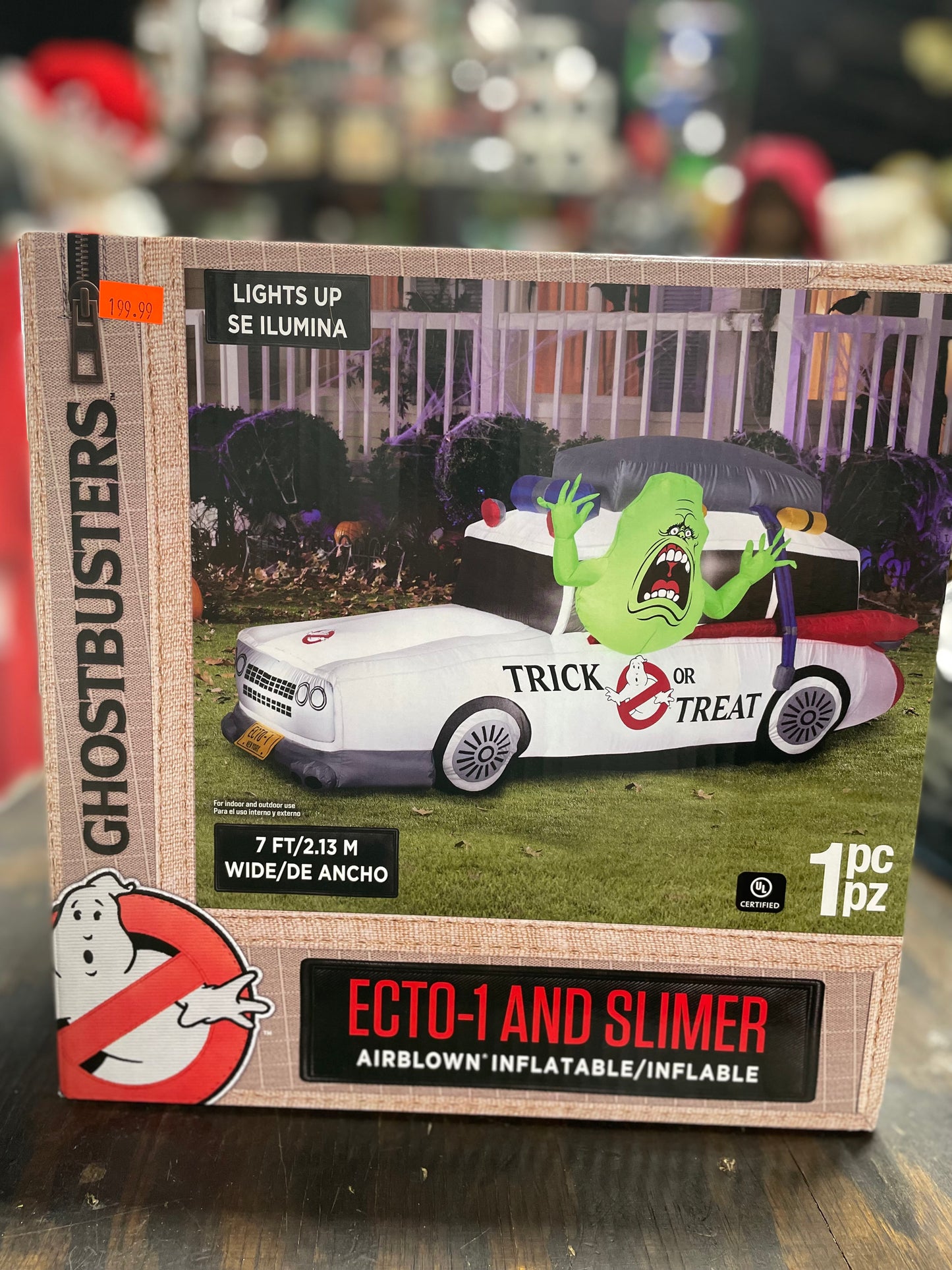 GHOSTBUSTERS ECTO-1 AND SLIMER AIRBLOWN INFLATABLE