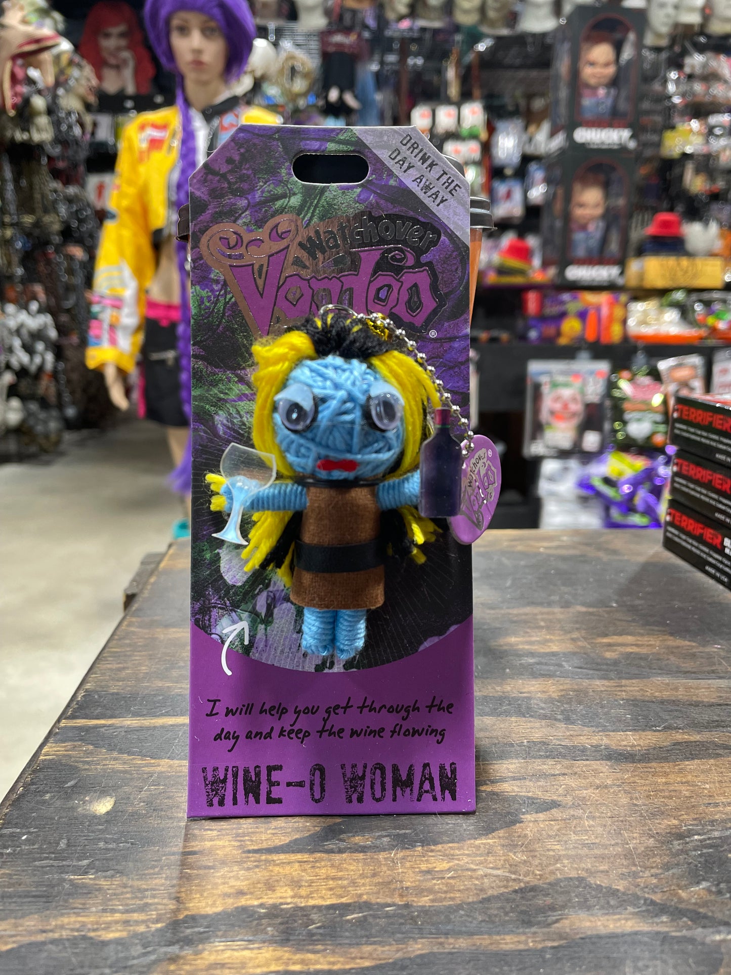 WINE-O-WOMAN WATCHOVER VOODOO KEYCHAIN