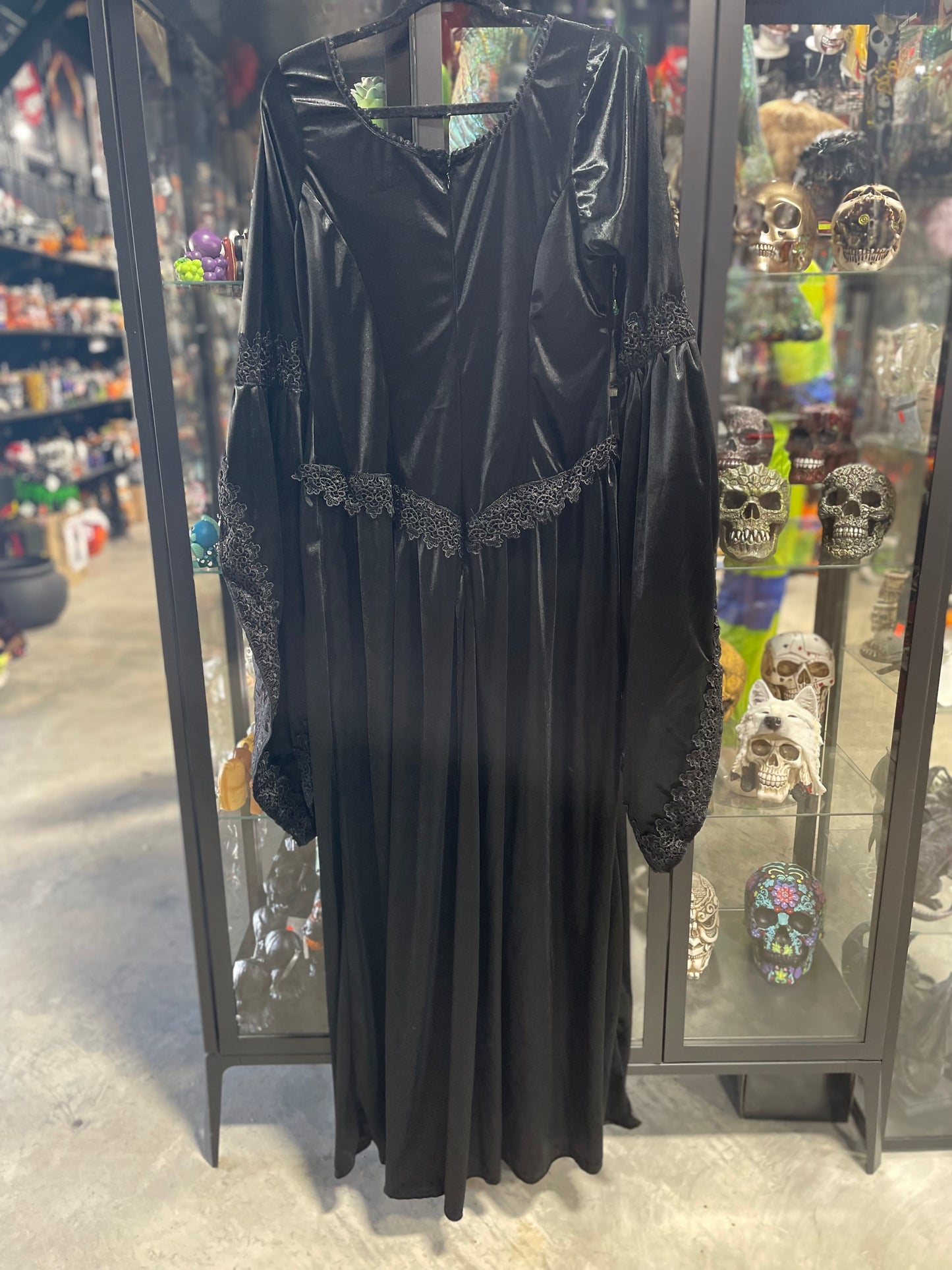 SINISTER LONG BLACK DRESS