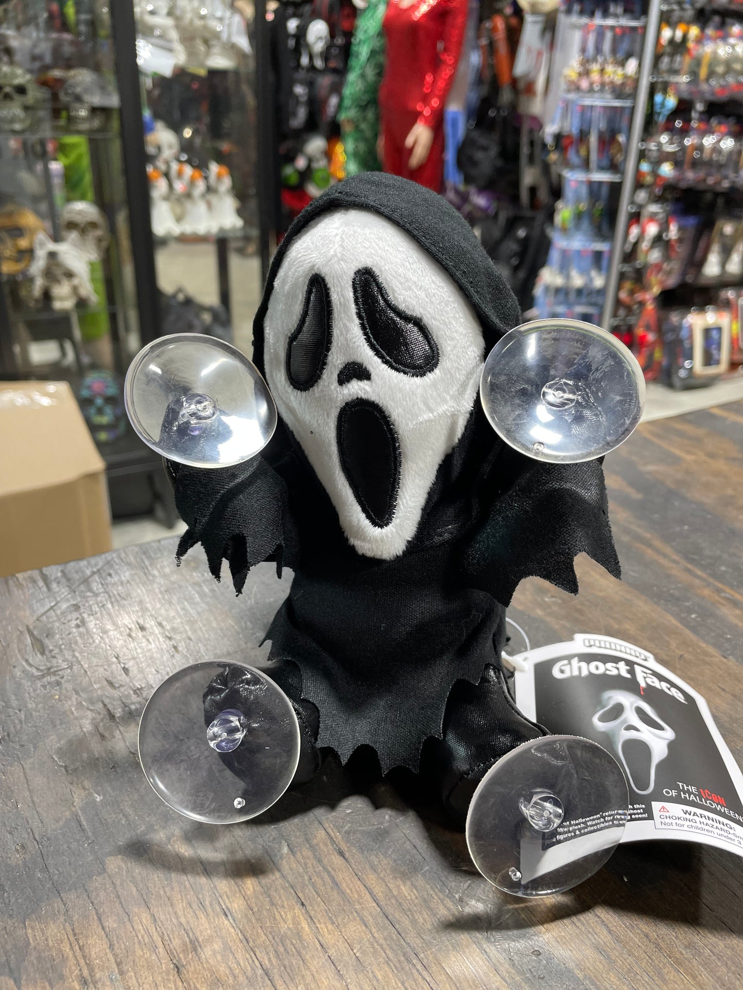 GHOST FACE PLUSH WINDOW CLINGS