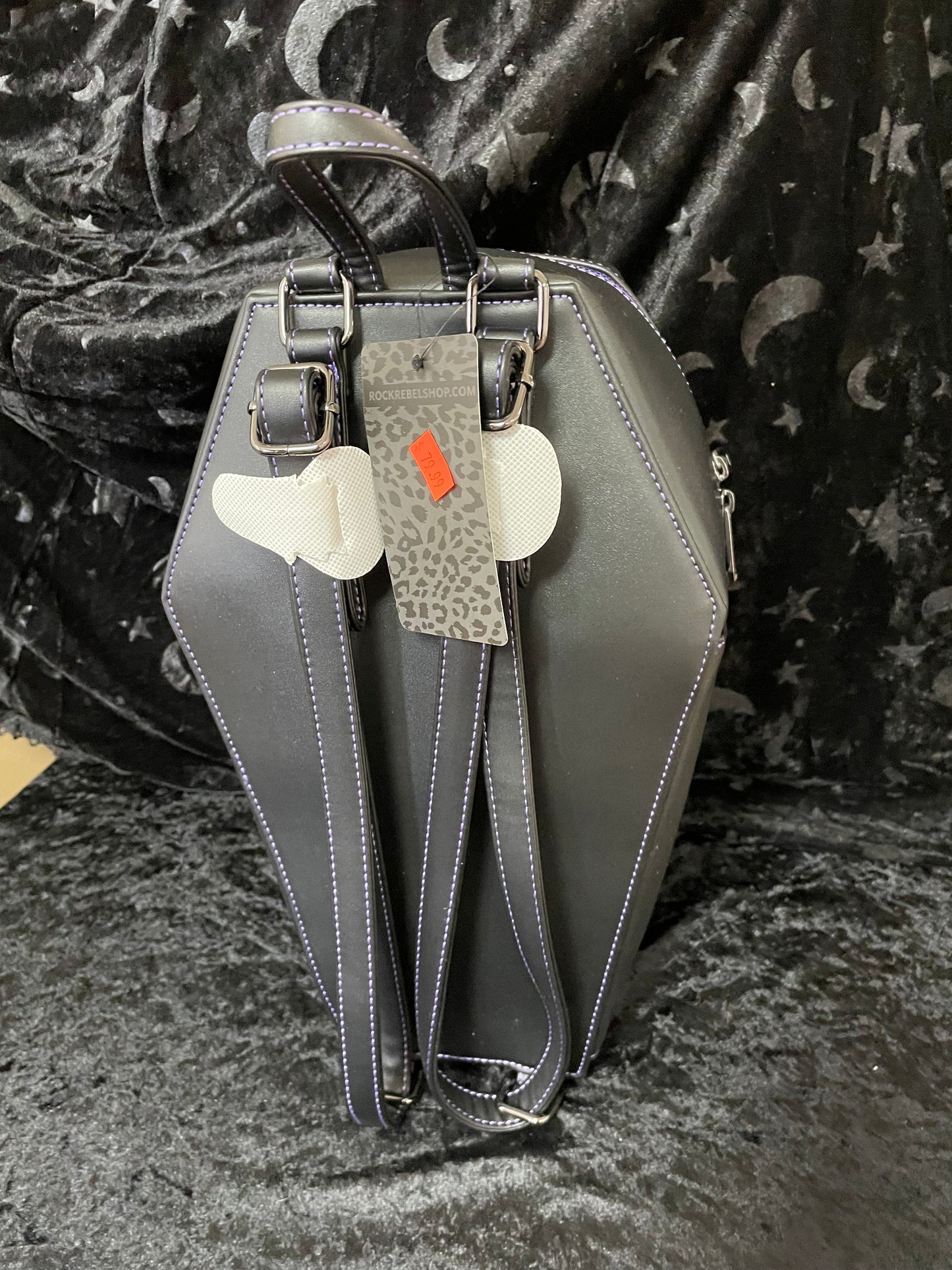 Rock Rebel Frankenstein coffin backpack