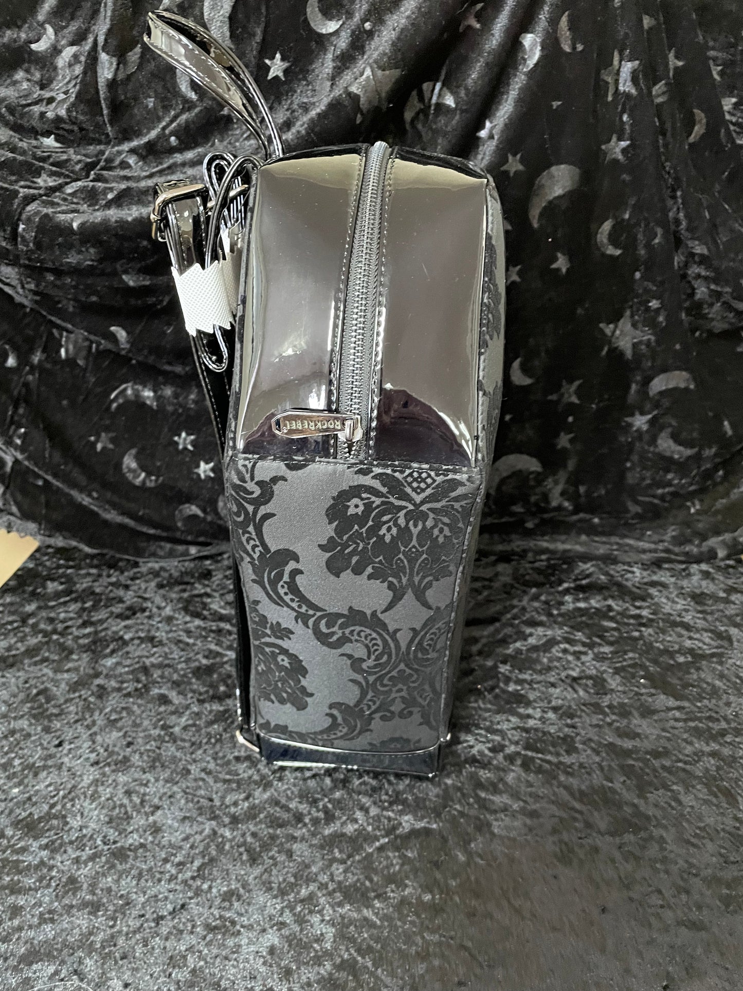 Rock Rebel Coffin Backpack in Black