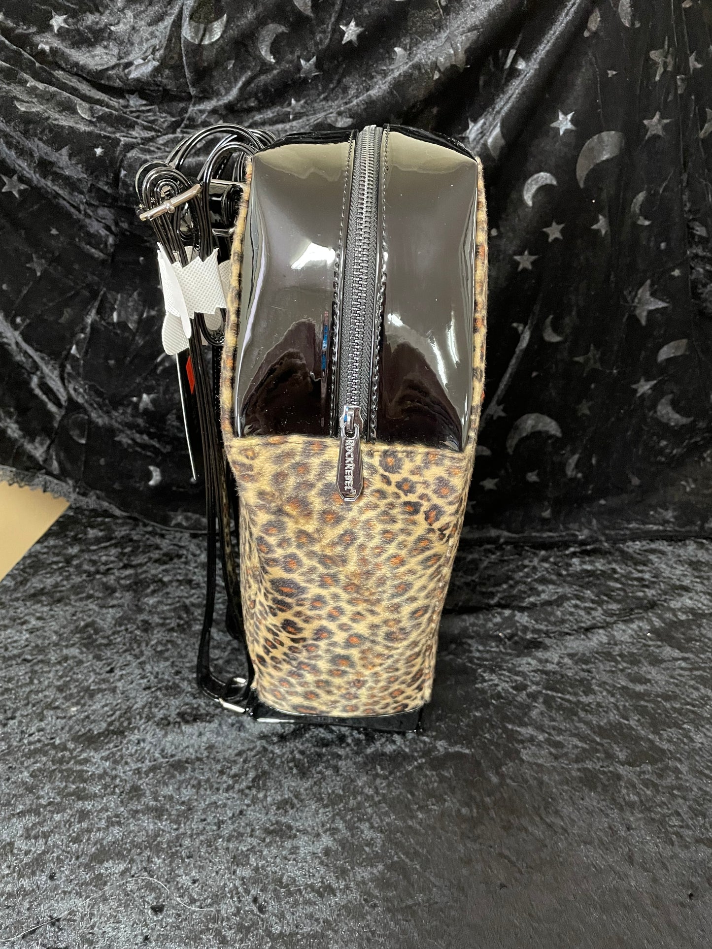 Rock Rebel Leopard Coffin Backpack