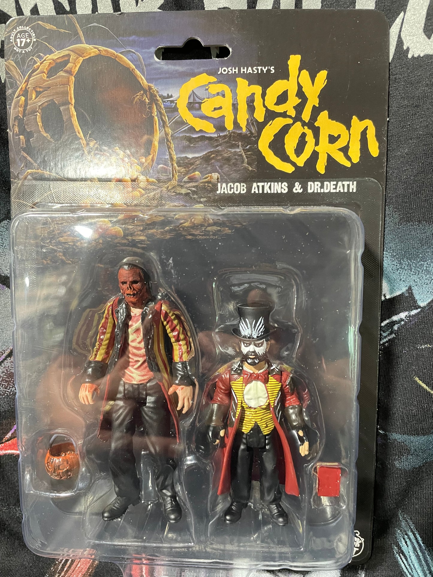 CANDY CORN ACTION FIGURINE ( JACOB AND DR DEATH )