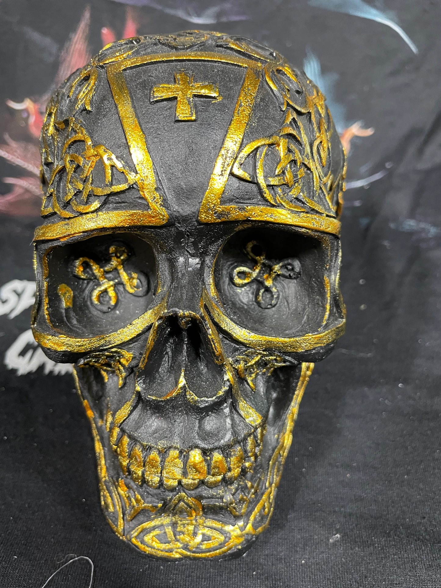 CELTIC CROSS SKULL