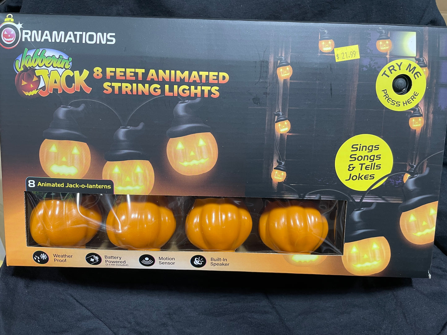JABBERIN' JACK ANIMATED STRING LIGHTS