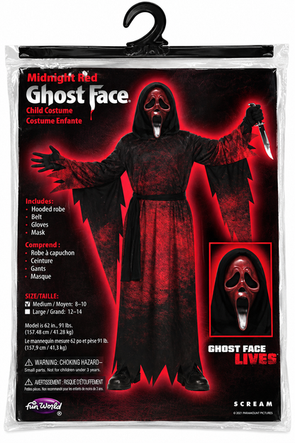 Midnight Red Ghost Face® Child Costume