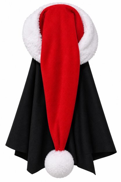 Ghost Face Red Glitter Holiday Mask