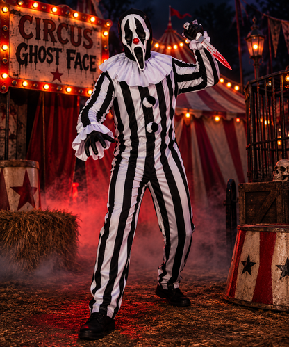 Circus Ghost Face Adult Costume
