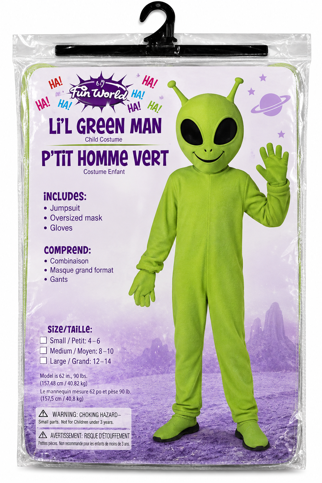 Li'l Green Man Children's Costume