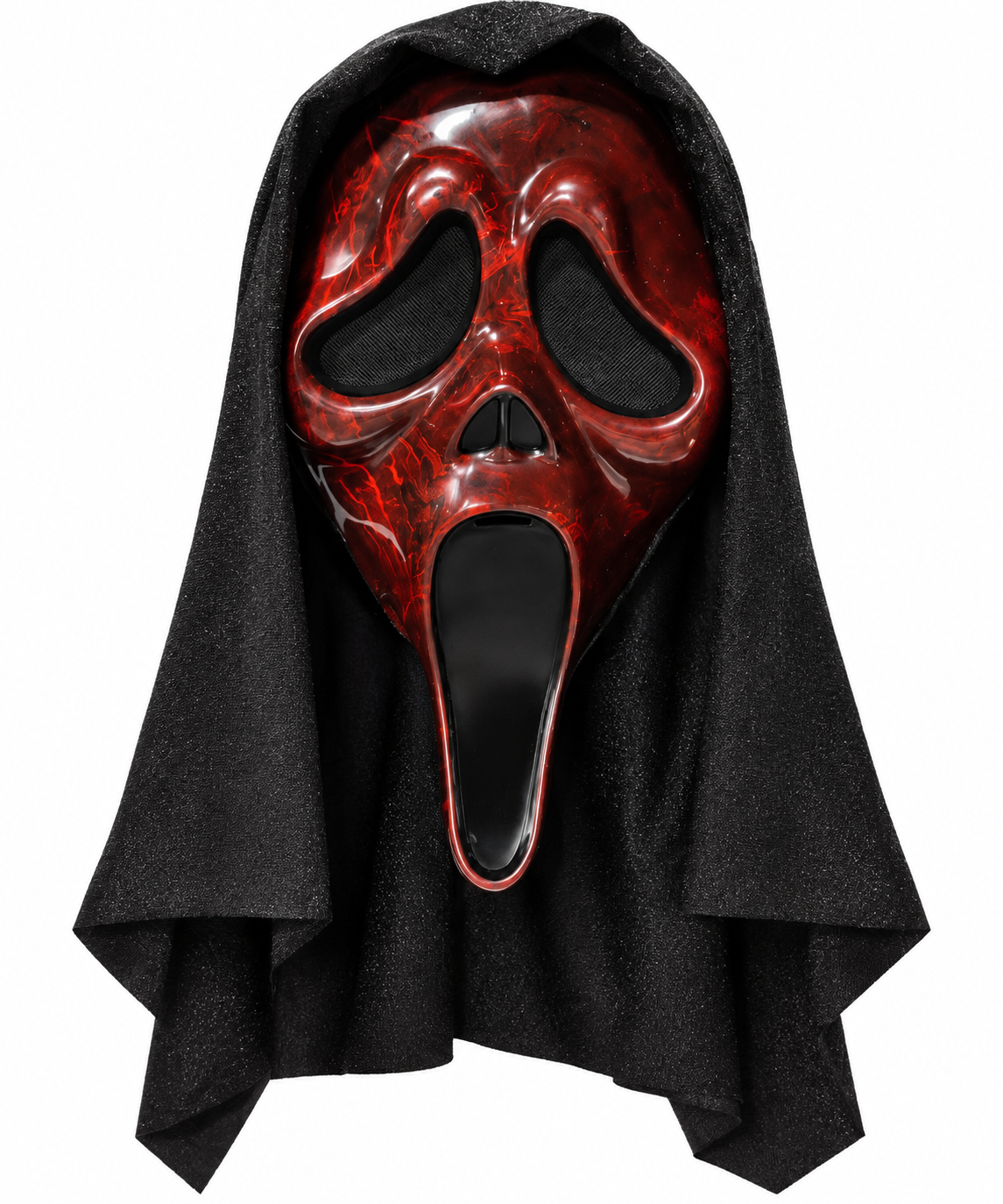Ghost Face Marbled Mask (Red)