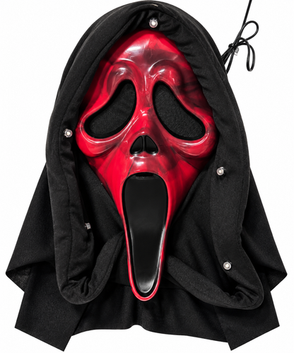 Ghost Face Blacklight Mask (Red)