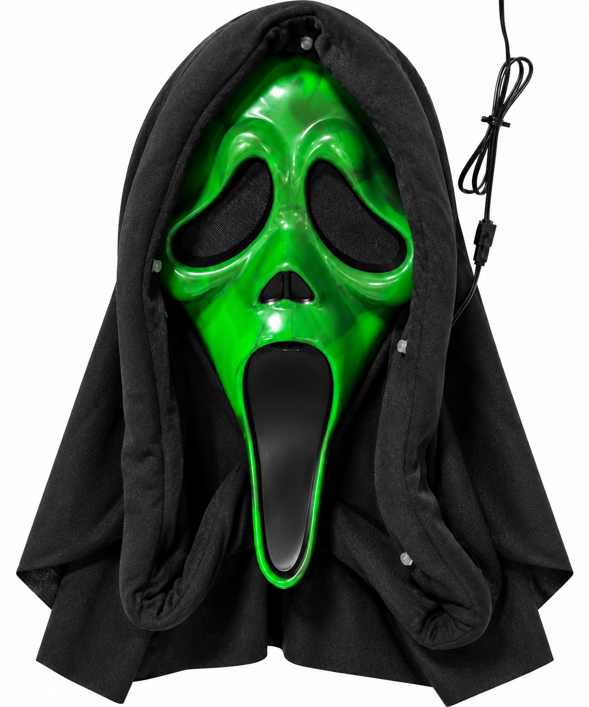 Ghost Face Blacklight Mask (Green)