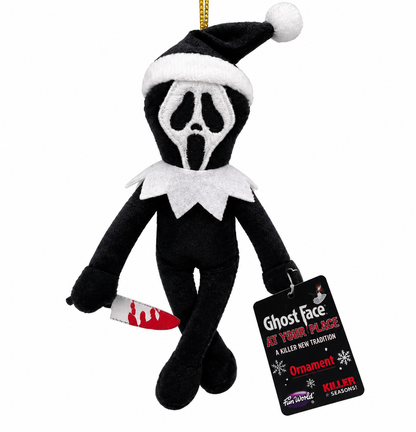 Ghost Face At Your Place Plush Holiday Ornament