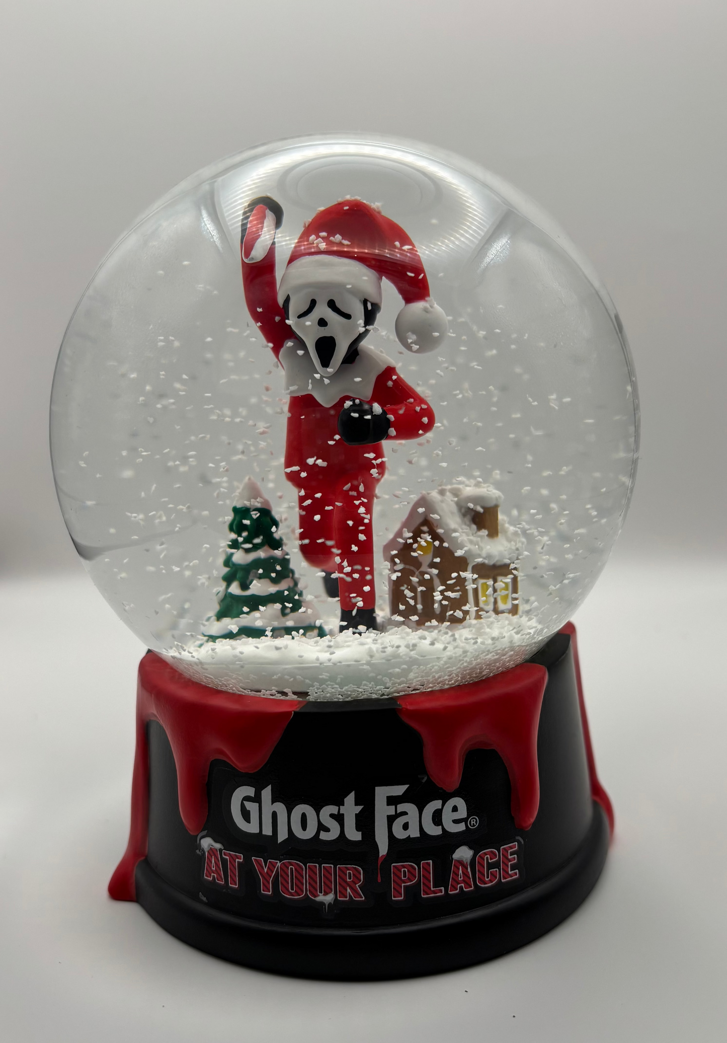 Ghost Face® “At Your Place” Christmas Snow Globe