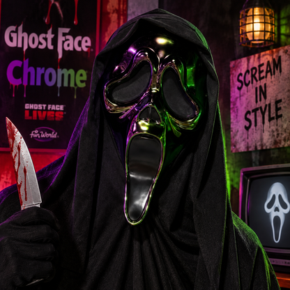 Ghost Face Chrome Mask
