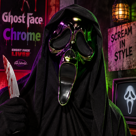 Ghost Face Chrome Mask