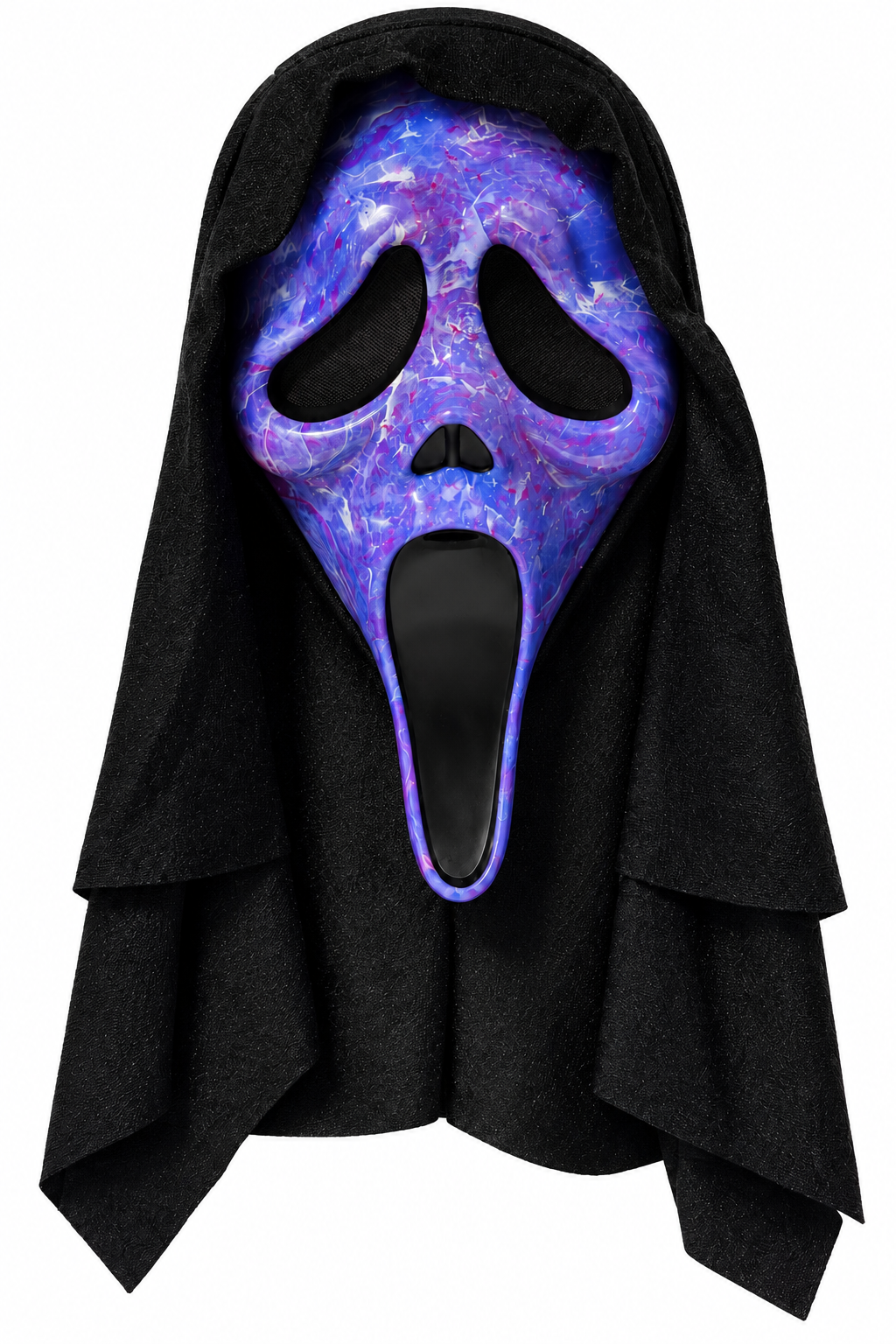 Ghost Face Marbled Mask (Purple)