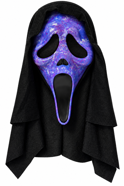 Ghost Face Marbled Mask (Purple)