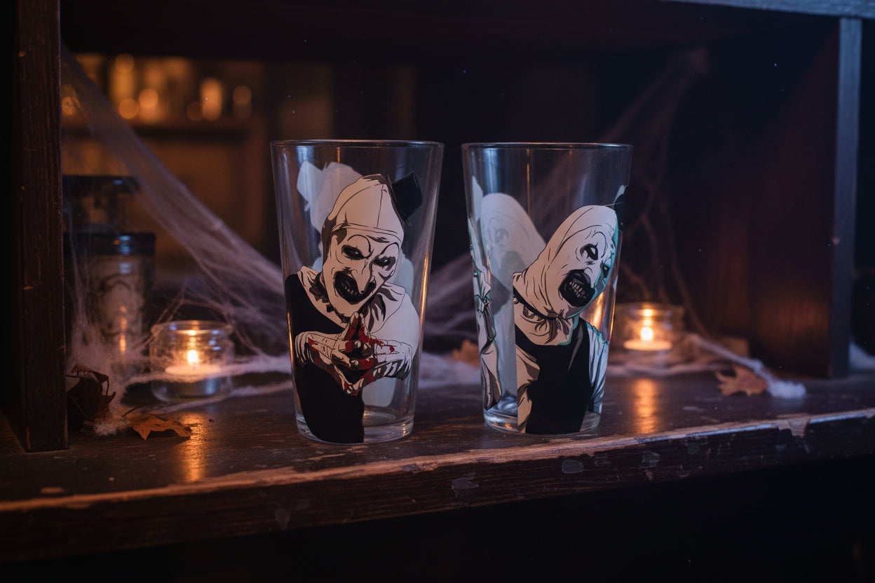Terrifier Art the Clown 2-Pack Pint Glass Set
