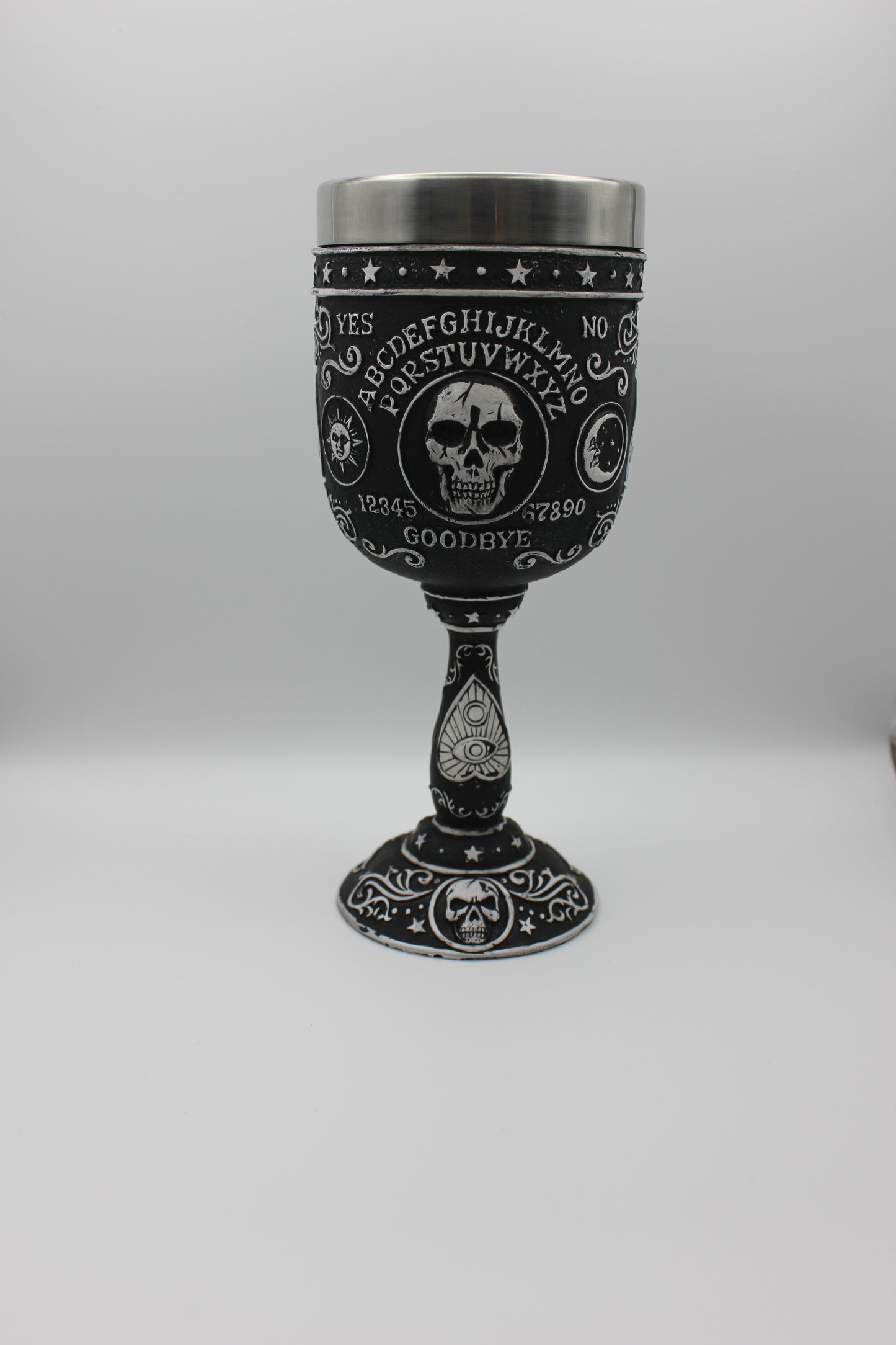 Ouija Spirit Board Skull Decorative Goblet