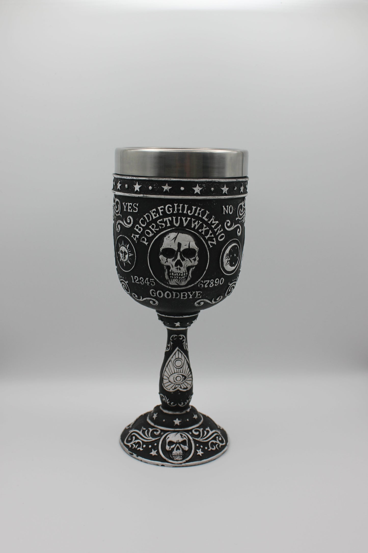 Ouija Spirit Board Skull Decorative Goblet