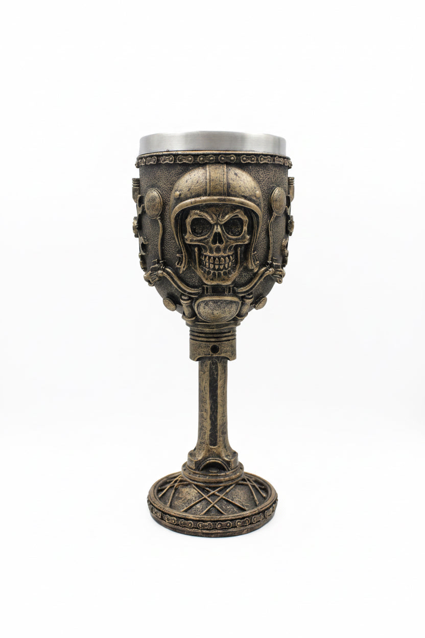 Steampunk Skull Goblet