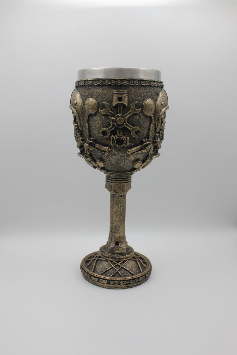 Steampunk Skull Goblet