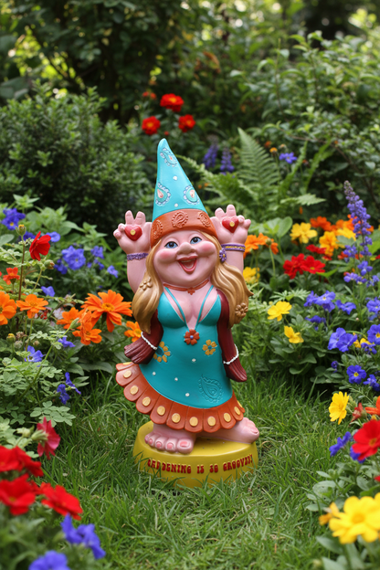 Gardening Is So Groovy Garden Gnome