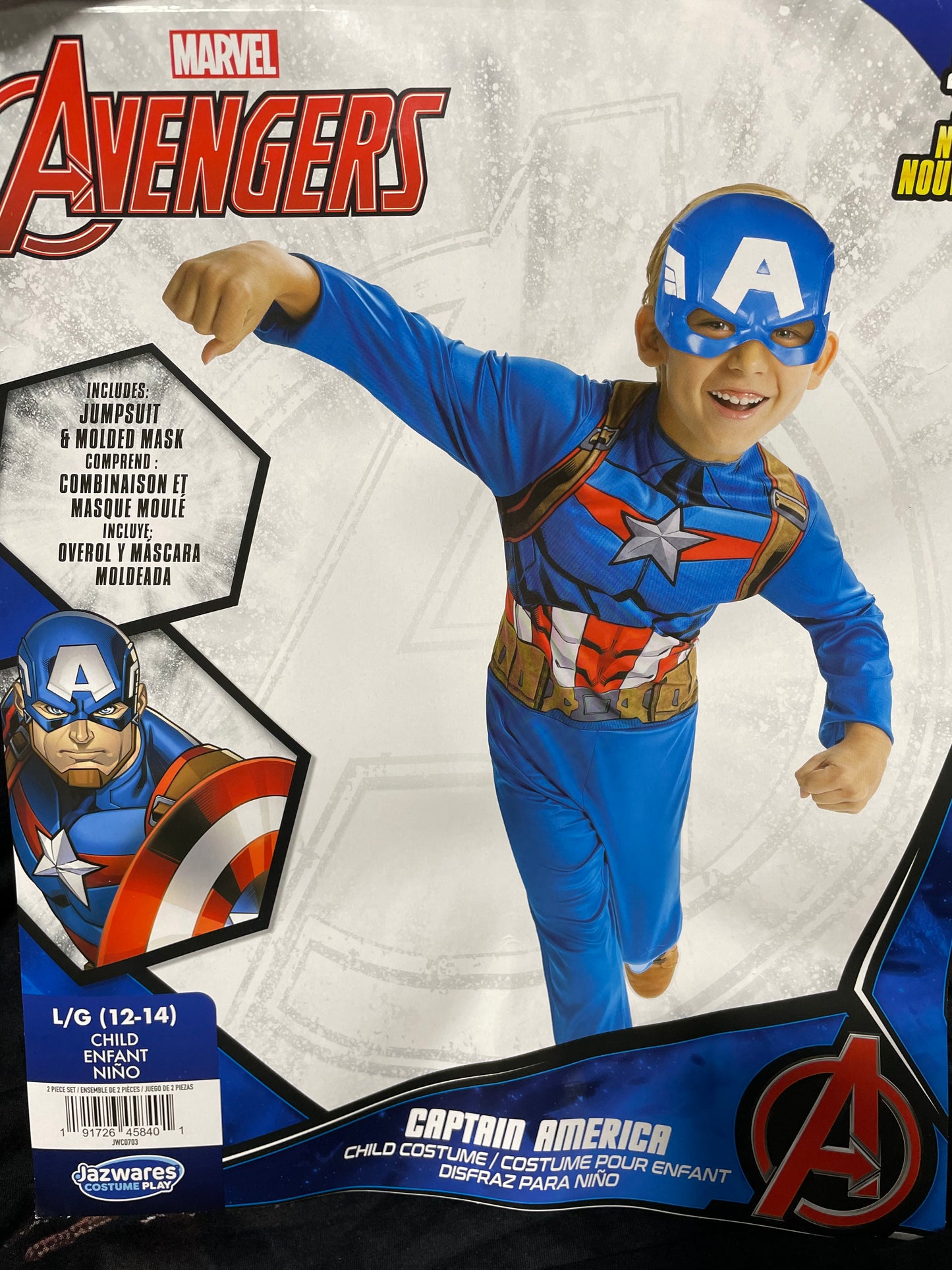 AVENGERS CAPTAIN AMERICA CHILD COSTUME