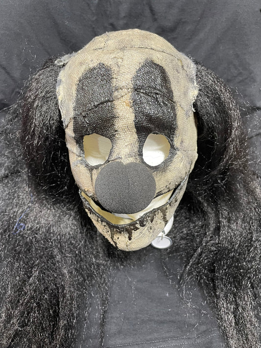 BLACK HAIR CUSTOM CLOWN MASK