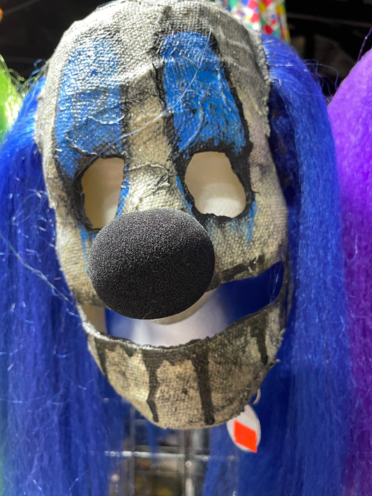 BLUE HAIR CUSTOM CLOWN MASK