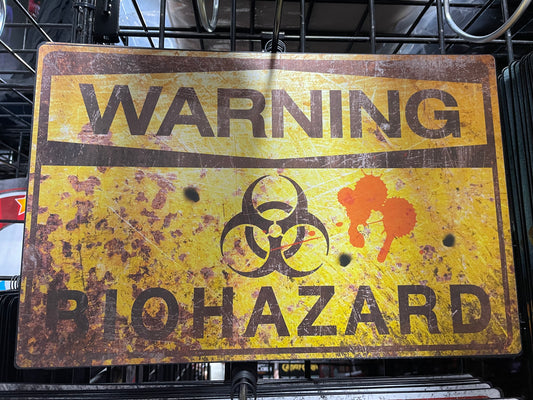 WARNING BIOHAZARD SIGN